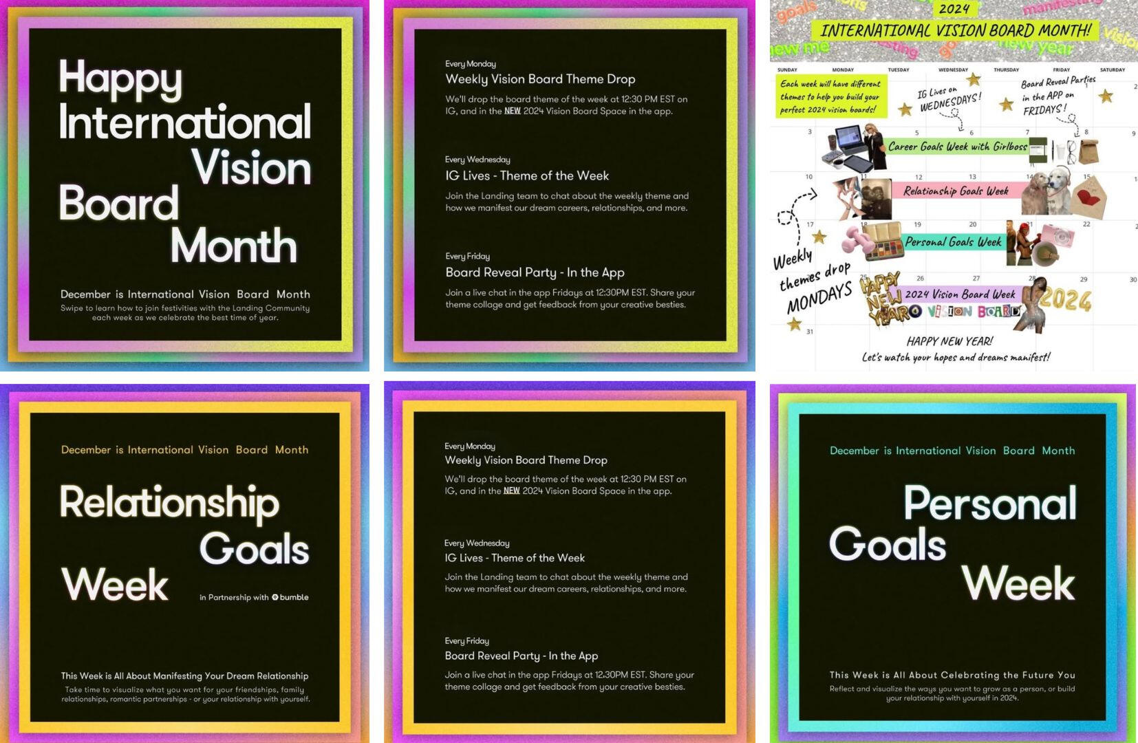 International Vision Board Month